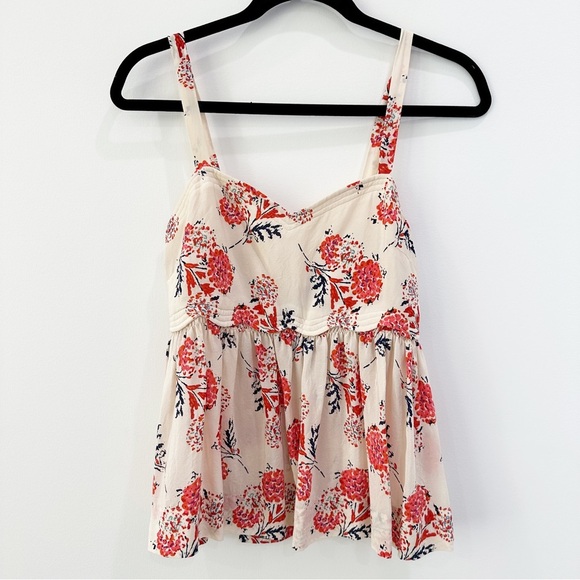 PINS AND NEEDLES | Silk Floral Tank Size S - Picture 1 of 6